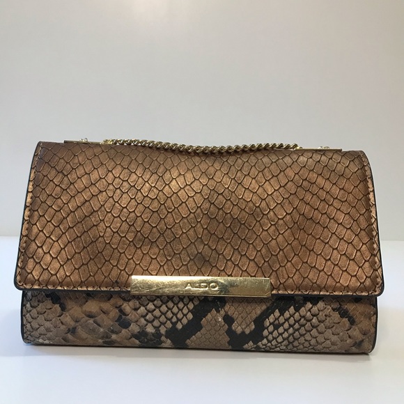 Aldo zebra skinned crossbody handbag - Picture 2 of 8